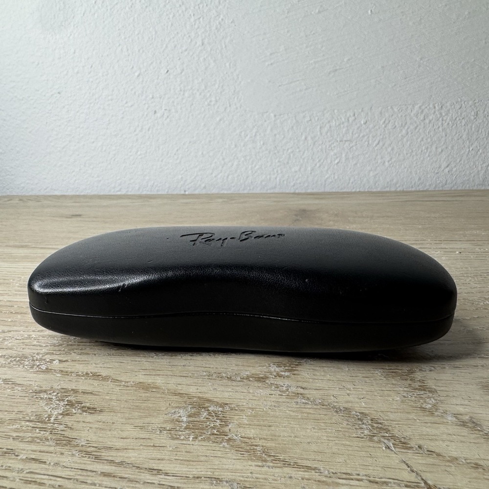 Ray Ban Black Clamshell Hard Sided Glasses Eyeglasses Sunglass Case - Picture 8 of 8